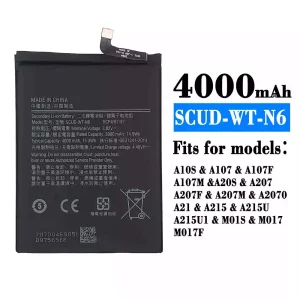 New phone battery SCUD-WT-N6 for Samsung A20s/A10s/A207/A107/A107F/A107M/A207F/A207M/A2070/A21/A215/A215U/A215U1/M01S/M017/M017F