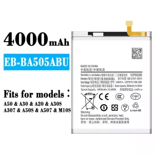 New phone battery EB-BA505ABU for Samsung A50/A30/A20/M10S/M107/A30S/A307/A50S/A507