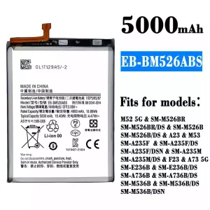 New phone battery EB-BM526ABS for Samsung M52 5G/A23/M53/F23/A73 5G