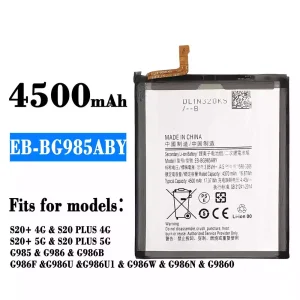 New phone battery EB-BG985ABY for Samsung S20+ 4G/S20 PLUS 4G/S20+ 5G/S20 PLUS 5G