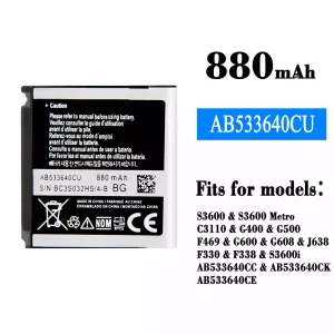 New phone battery AB533640CU for Samsung S3600/S3600 Metro