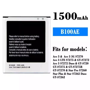 New phone battery B100AE for Samsung Ace 3