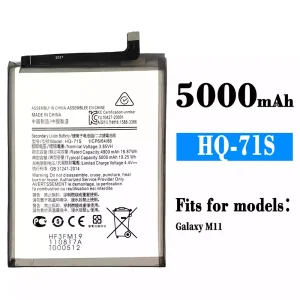 New phone battery HQ-71S for Samsung Galaxy M11