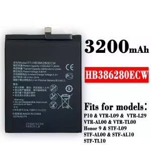 New phone battery HB386280ECW for HUAWEI P10