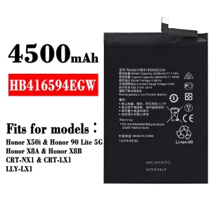 New phone battery HB416594EGW for HUAWEI Honor X50i / Honor 90 Lite 5G /Honor X8A / Honor X8B