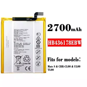 New phone battery HB436178EBW for HUAWEI Mate S