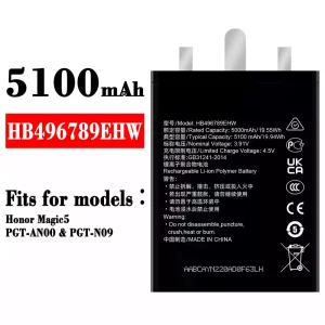 New phone battery HB496789EHW for HUAWEI Honor Magic 5