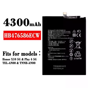 New phone battery HB476586ECW for HUAWEI Honor X10 5G / Play 4 5G