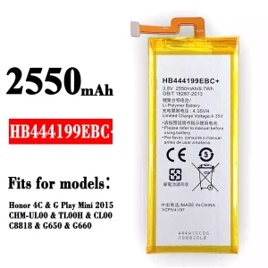 New phone battery HB444199EBC+ for HUAWEI Honor 4C / G Play Mini 2015
