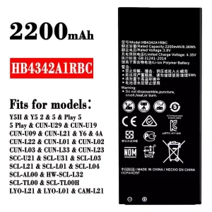 New phone battery HB4342A1RBC for HUAWEI Y5 2 / Play 5