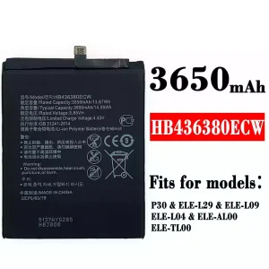 New phone battery HB436380ECW for HUAWEI P30