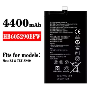 New phone battery HB605290EFW for HUAWEI Mate X2