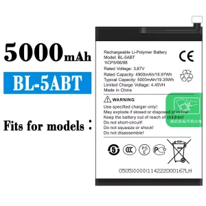 New phone battery BL-5ABT for Tecno