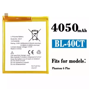 New phone battery BL-40CT for Tecno Phantom 6 Plus / 6+