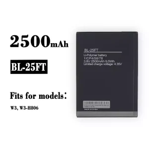 New phone battery BL-25FT for Tecno W3, W3-H806