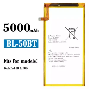 New phone battery BL-50BT for Tecno D8 8D / P8D / Droidpad 8D