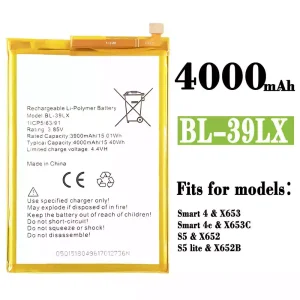 New phone battery BL-39LX for Infinix Smart 4 / Smart 4c  / S5 / S5 lite