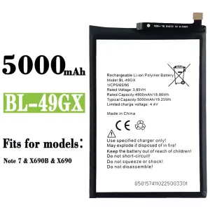 New phone battery BL-49GX for Infinix Note 7