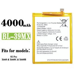 New phone battery BL-39MX for Infinix S5 Pro
