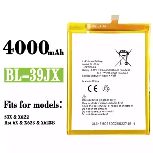 New phone battery BL-39JX for Infinix Hot 6X