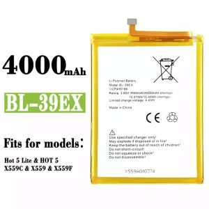 New phone battery BL-39EX for Infinix Hot 5 Lite / Hot 5