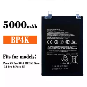New phone battery BP4K for Xiaomi Poco X5 Pro 5G / REDMI Note 12 Pro / Poco F5