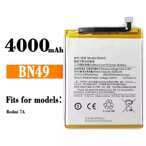 New phone battery BN49 for Xiaomi Redmi 7A