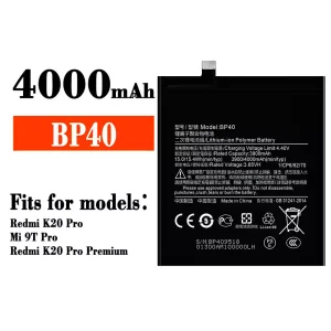 New phone battery BP40 for Xiaomi Redmi K20 Pro / Mi 9T Pro