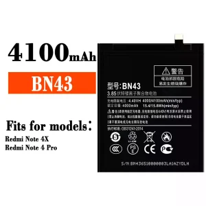 New phone battery BN43 for Xiaomi Redmi Note 4X / Redmi Note 4 Pro