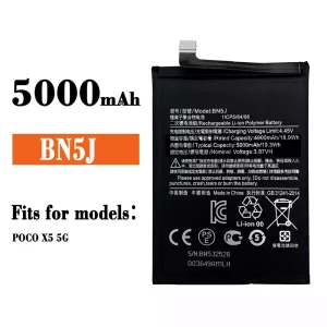 New phone battery BN5J for Xiaomi POCO X5 5G