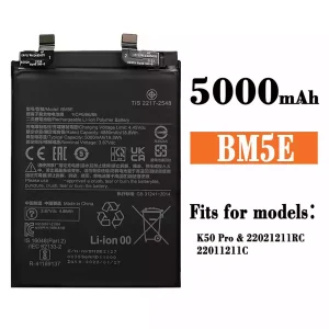 New phone battery BM5E for Xiaomi K50 Pro