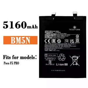 New phone battery BM5N for Xiaomi POCO F5 PRO