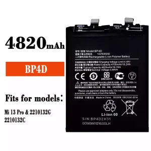 New phone battery BP4D for Xiaomi Mi 13 Pro