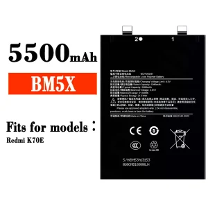 New phone battery BM5X for Xiaomi Redmi K70E