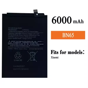 New phone battery BN65 for Xiaomi