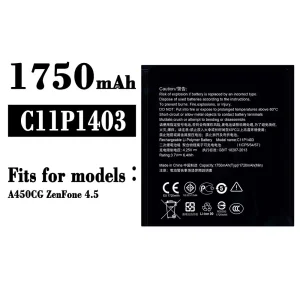 New phone battery C11P1403 for Asus ZenFone 4.5