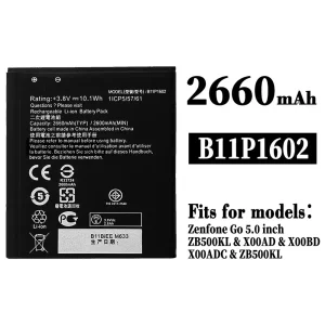 New phone battery B11P1602 for Asus Zenfone Go 5.0 inch