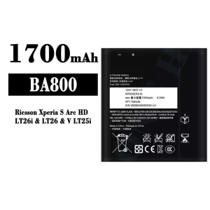 New phone battery BA800 for Sony Ricsson Xperia S Arc HD / LT26i / V LT25i / LT26