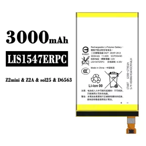 New phone battery LIS1547ERPC for Sony Z2 mini / Z2A