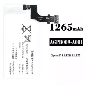 New phone battery AGPB009-A001 for Sony Xperia P/ LT22i / LT27