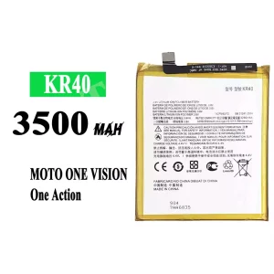 New phone battery KR40 for Motorola One Vision / P50 / One Action