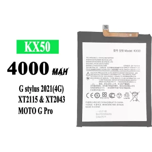 New phone battery KX50 for Motorola Moto G stylus 2021 / Moto G Pro