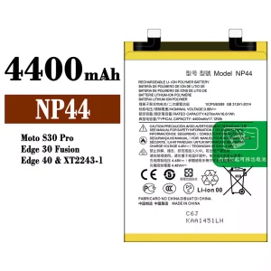 New phone battery NP44 for Motorola MOTO S30 Pro / Edge 30 Fusion / Edge 40