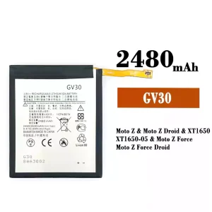 New phone battery GV30 for Motorola Moto Z / Moto Z Droid / Moto Z Force / Moto Z Force Droid