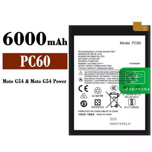 New phone battery PC60 for Motorola Moto G54 / Moto G54 Power / Moto G24 Power