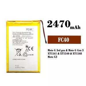 New phone battery FC40 for Motorola Moto G 3rd gen / Moto G Gen 3 / Moto G3