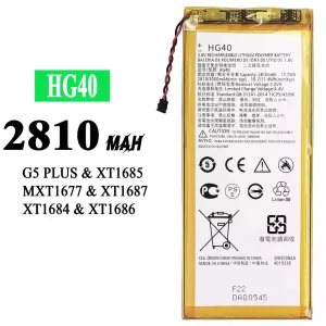 New phone battery HG40 for Motorola G5 PLUS