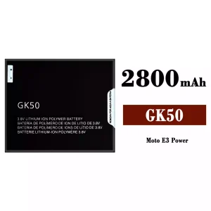 New phone battery GK50 for Motorola E 3 Power