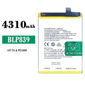 New phone battery BLP839 for OPPO A95 5G / A94 5G / Reno 5Z 5G / Reno 6Z