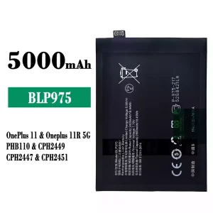 New phone battery BLP975 for OnePlus 11 / Oneplus 11R 5G